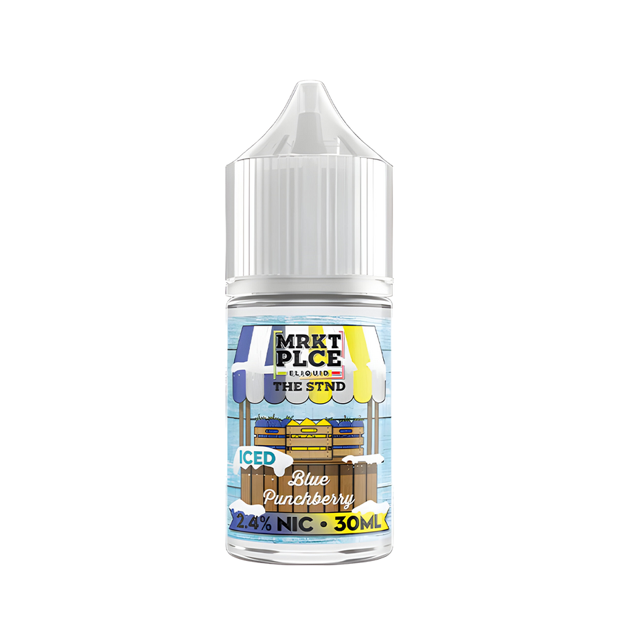 MRKT PLCE Salt Nicotine Vape Juice 24 Mg 30 Ml Iced Blue Punchberry