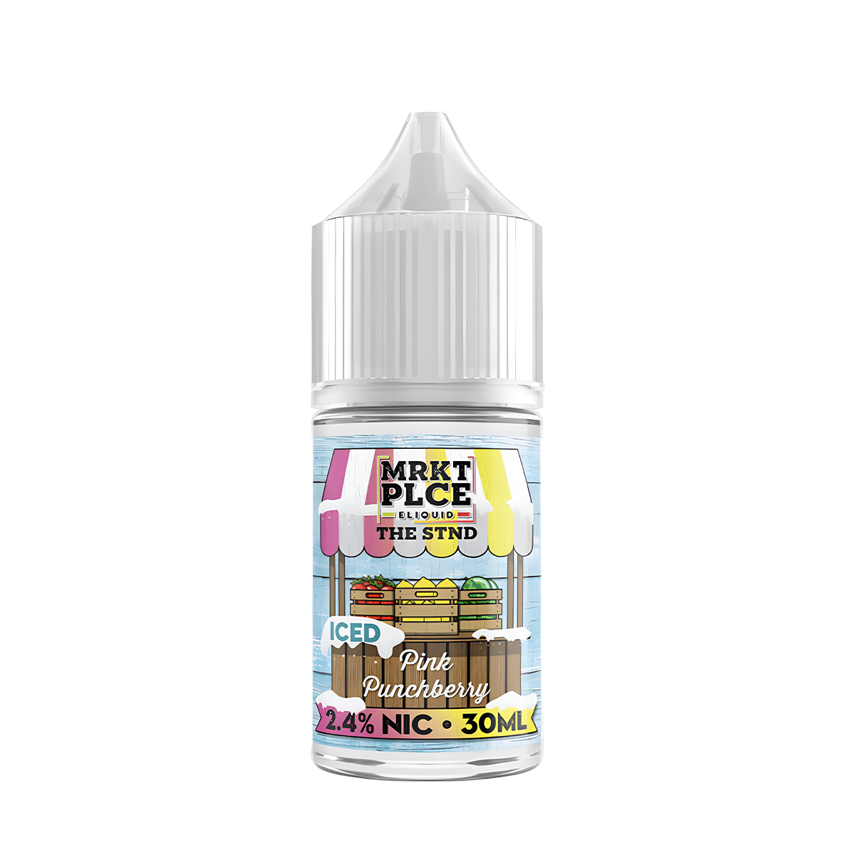 MRKT PLCE Salt Nicotine Vape Juice 24 Mg 30 Ml Iced Pink Punchberry
