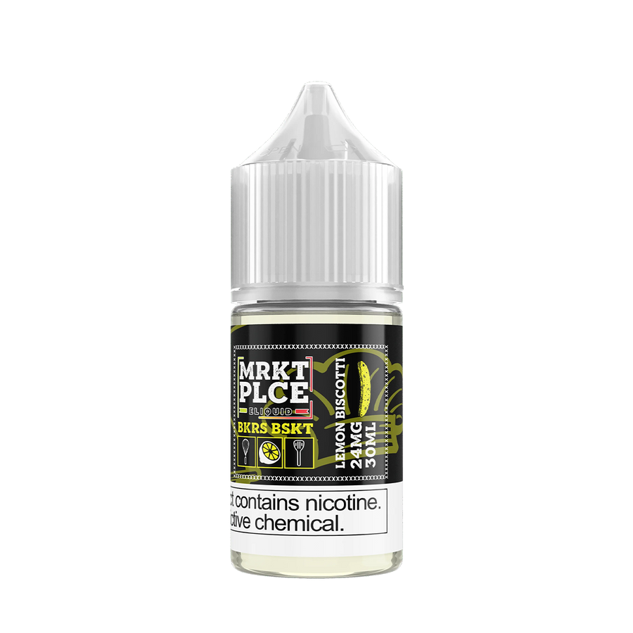 MRKT PLCE Salt Nicotine Vape Juice 24 Mg 30 Ml Lemon Biscotti