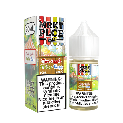 MRKT PLCE Salt Nicotine Vape Juice 24 Mg Thai Apple Melon Razz 