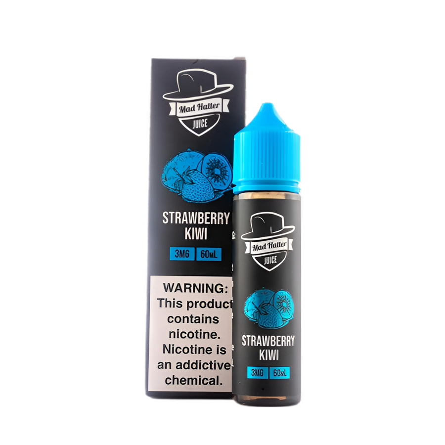 Mad Hatter Freebase Vape Juice 3 Mg 60 Ml Strawberry Kiwi