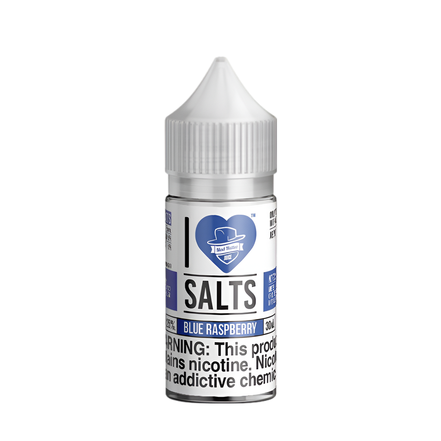 Mad Hatter I Love Salt Nicotine Vape Juice 25 Mg Blue Raspberry 