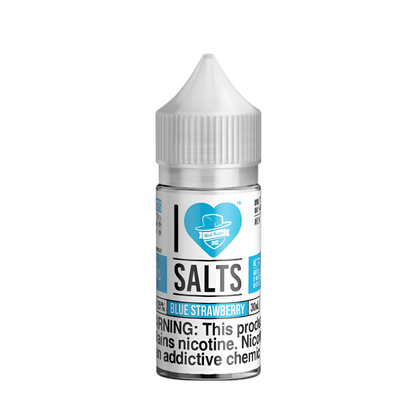 Mad Hatter I Love Salt Nicotine Vape Juice 25 Mg Blue Strawberry 