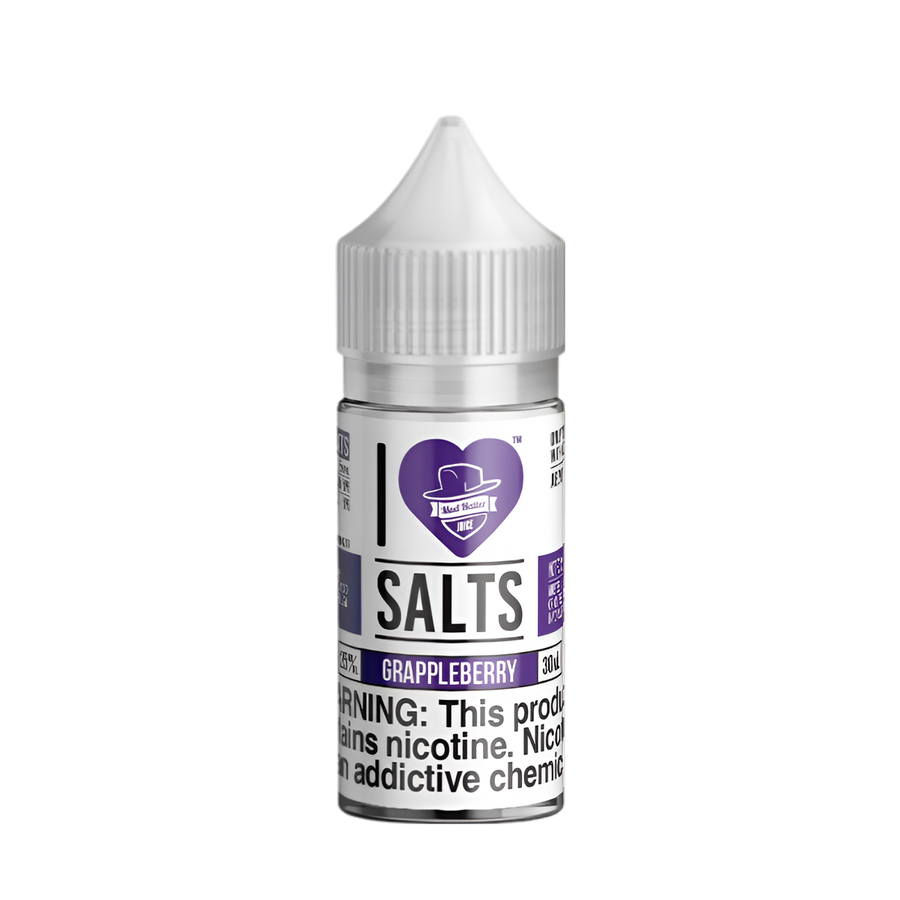 Mad Hatter I Love Salt Nicotine Vape Juice 25 Mg ICE Grappleberry 