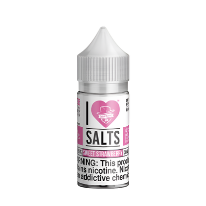 Mad Hatter I Love Salt Nicotine Vape Juice 25 Mg Sweet Strawberry 