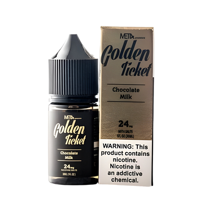 Met4 Salt Nicotine Vape Juice 24 Mg 30 Ml Golden Ticket