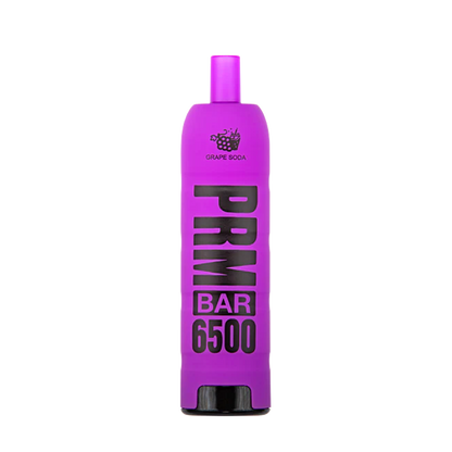 PRM Bar 6500 Disposable Vape Grape Soda  