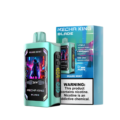 Mecha King Blade 25K Disposable Vape Miami Mint  