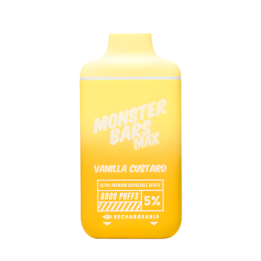 Monster Bars MAX 6000 Disposable Vape Vanilla Custard  