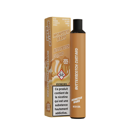 Monster Bars Disposable Vape Butterscotch Custard  