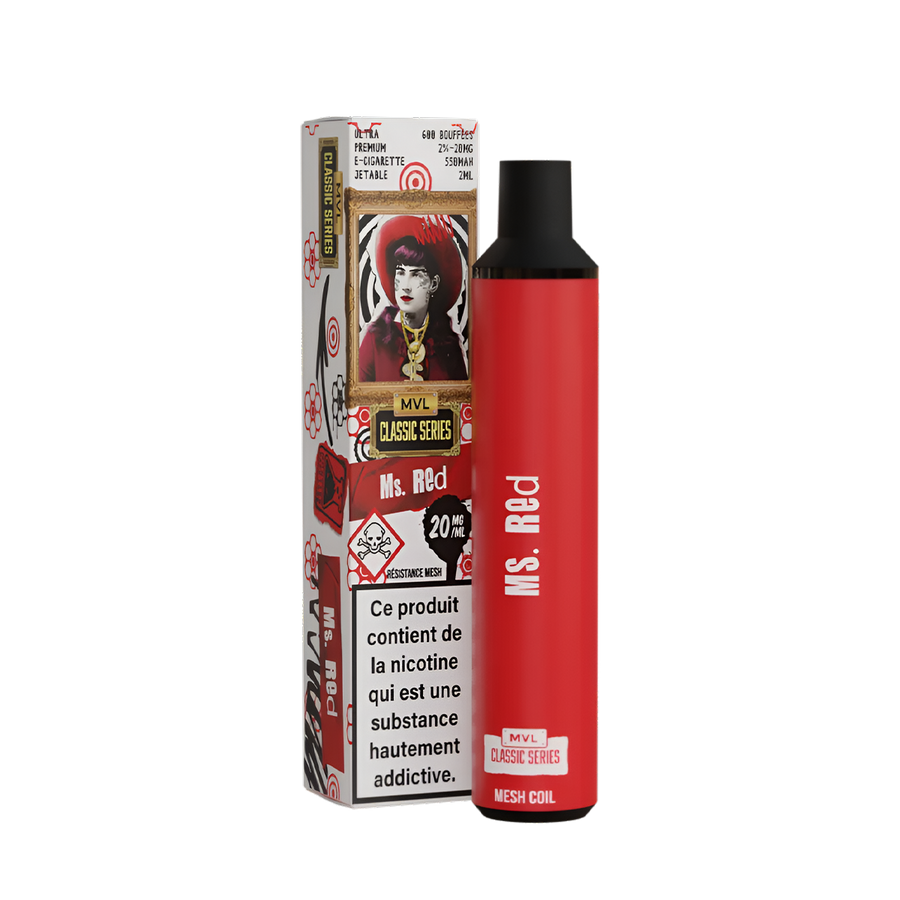 Monster Bars Classic Disposable Vape Ms Red  