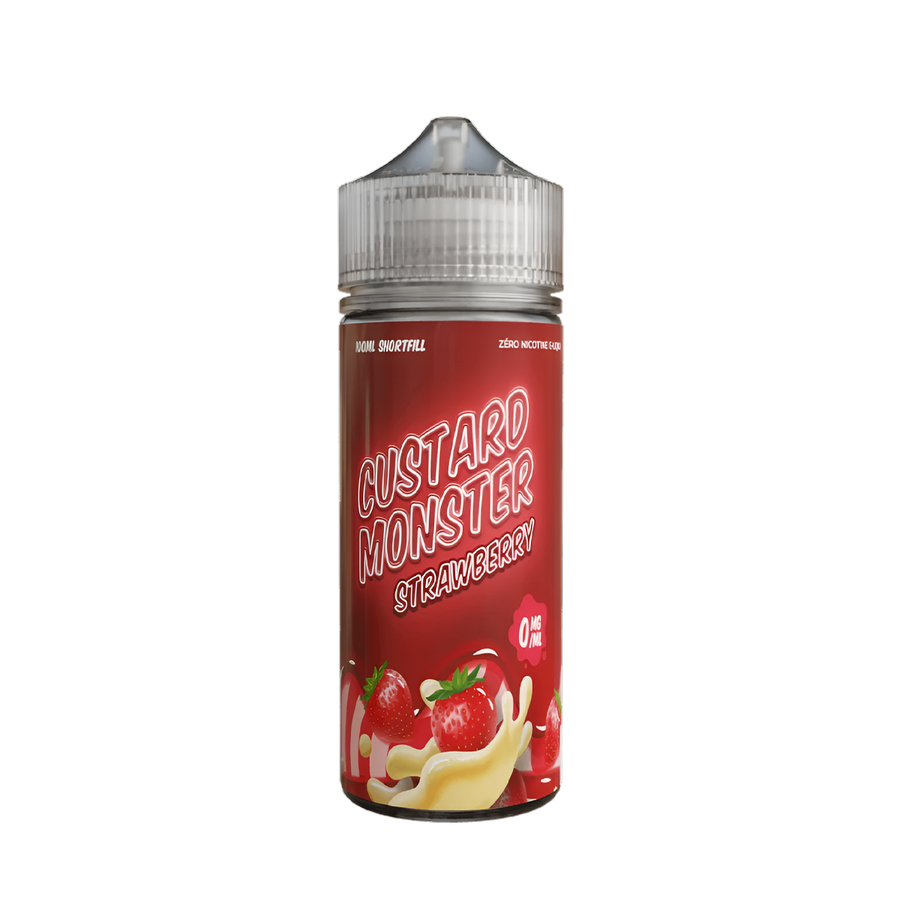 Custard Monster Freebase Vape Juice 0 Mg Strawberry Custard 