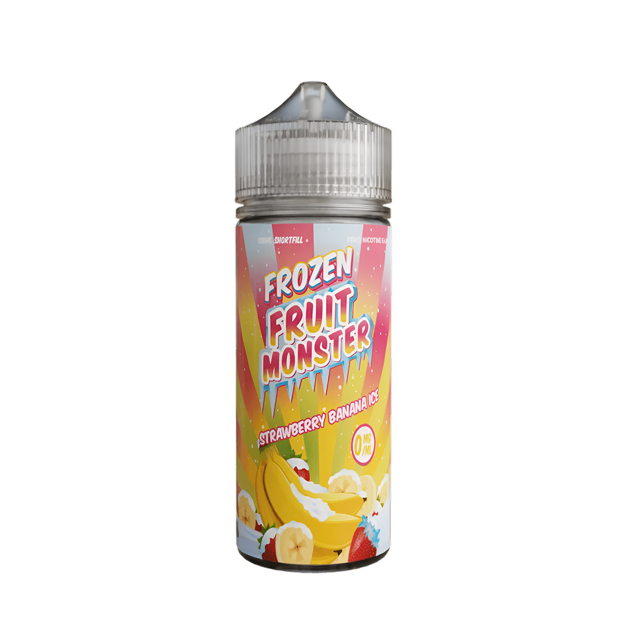 Frozen Fruit Monster Freebase Vape Juice 0 Mg Strawberry Banana Ice 