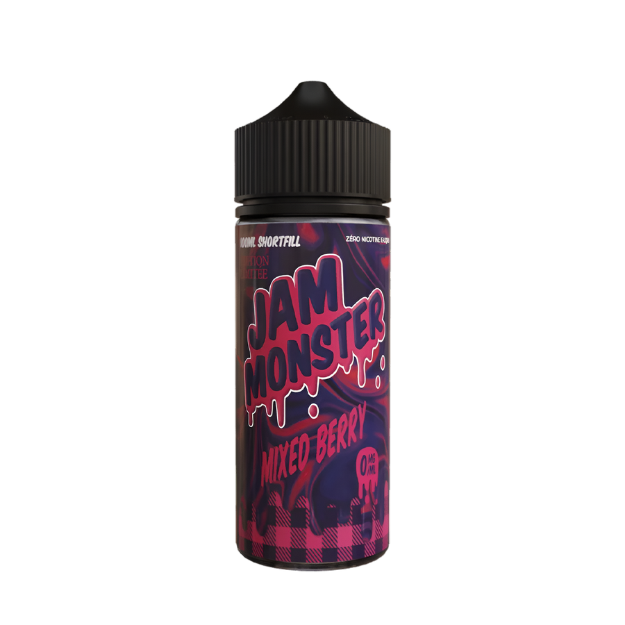 Jam Monster Freebase Vape Juice 0 Mg Mixed Berry 