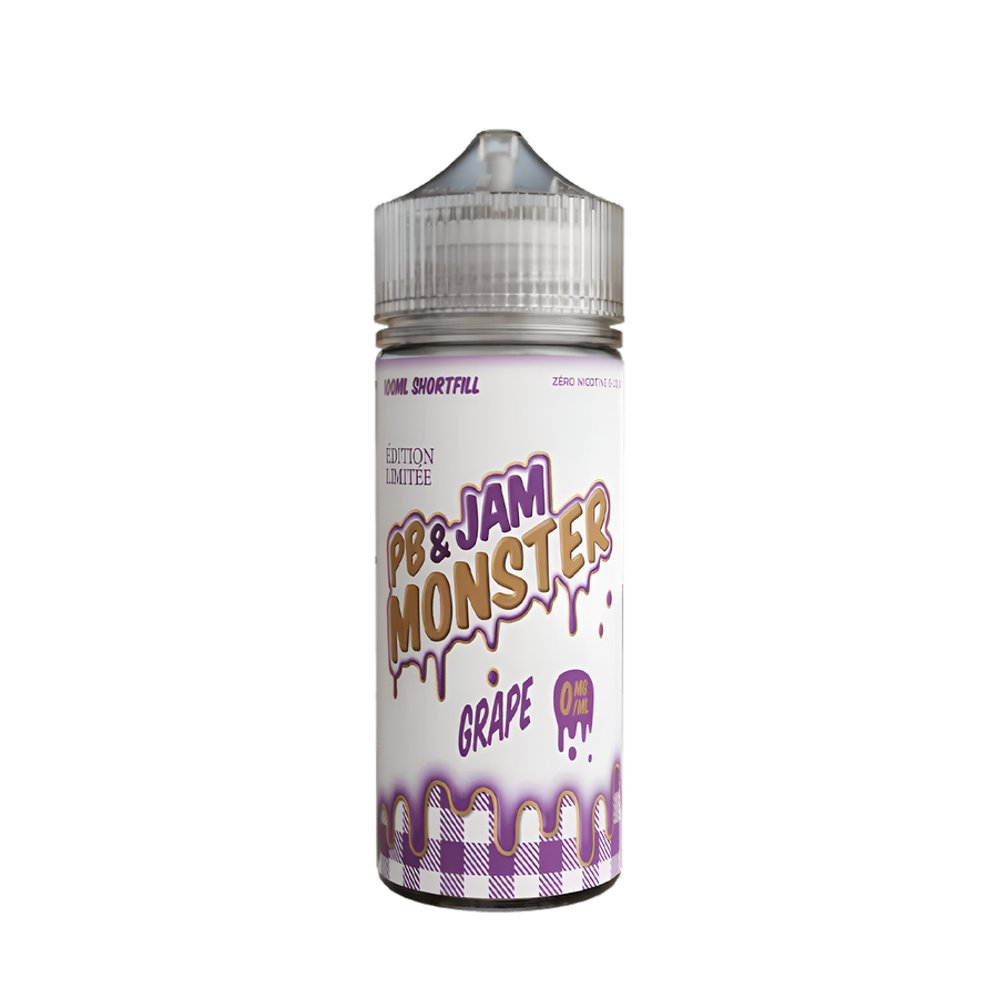 Jam Monster Freebase Vape Juice 0 Mg PB & Grape 