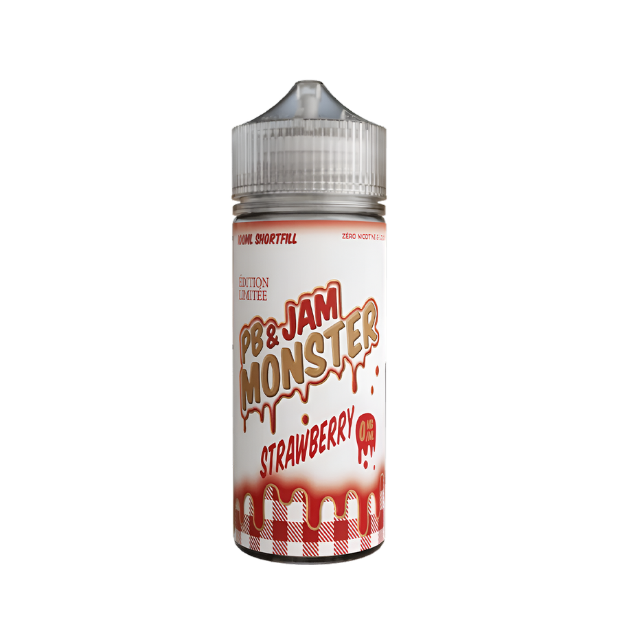 Jam Monster Freebase Vape Juice 0 Mg PB & Strawberry 