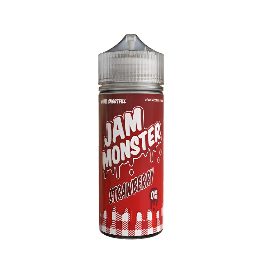 Jam Monster Freebase Vape Juice 0 Mg Strawberry 