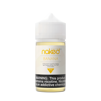 Naked 100 Cream Freebase Vape Juice 0 Mg Banana Cream 