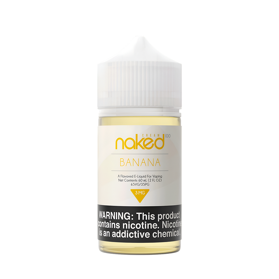 Naked 100 Cream Freebase Vape Juice 0 Mg Banana Cream 