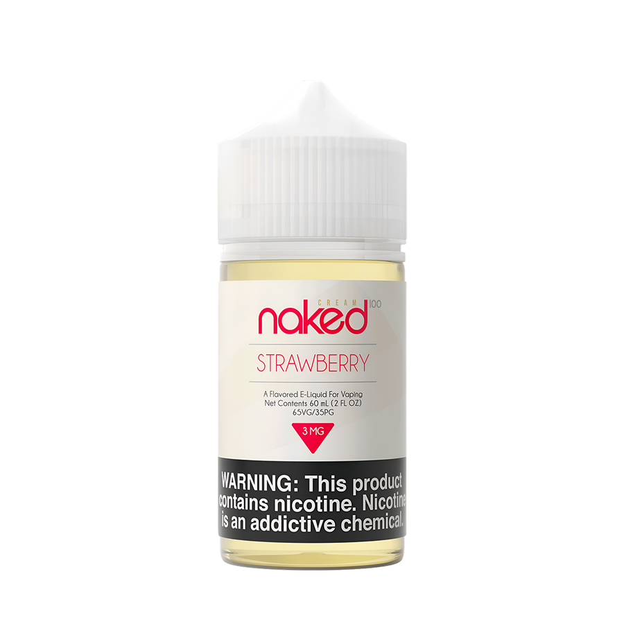 Naked 100 Cream Freebase Vape Juice 0 Mg Strawberry Cream 