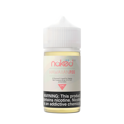 Naked 100 Ice Freebase Vape Juice 0 Mg Hawaiian Pog (PassionFruit Orange Guava) Ice 