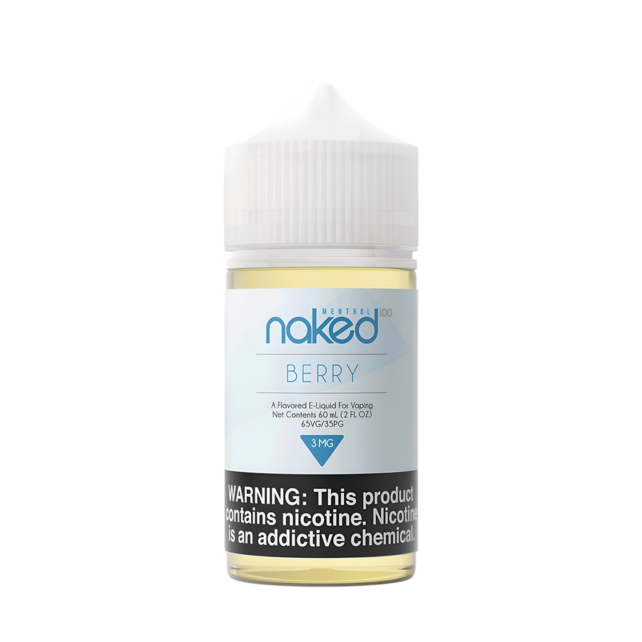 Naked 100 Menthol Freebase Vape Juice 0 Mg Menthol Berry (Blueberry Blackberry Lemon Menthol) 