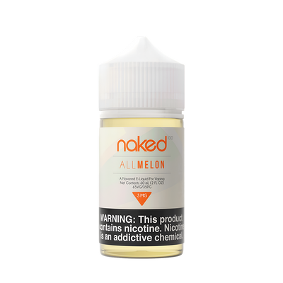 Naked 100 Original Freebase Vape Juice 0 Mg All Melon (Watermelon Cantaloupe Honeydew) 