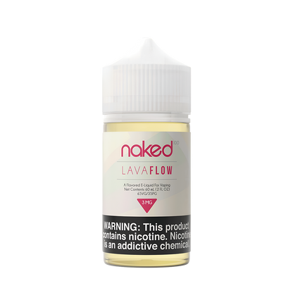 Naked 100 Original Freebase Vape Juice 0 Mg 60 Ml Lava Flow (Strawberry Pineapple Coconut)