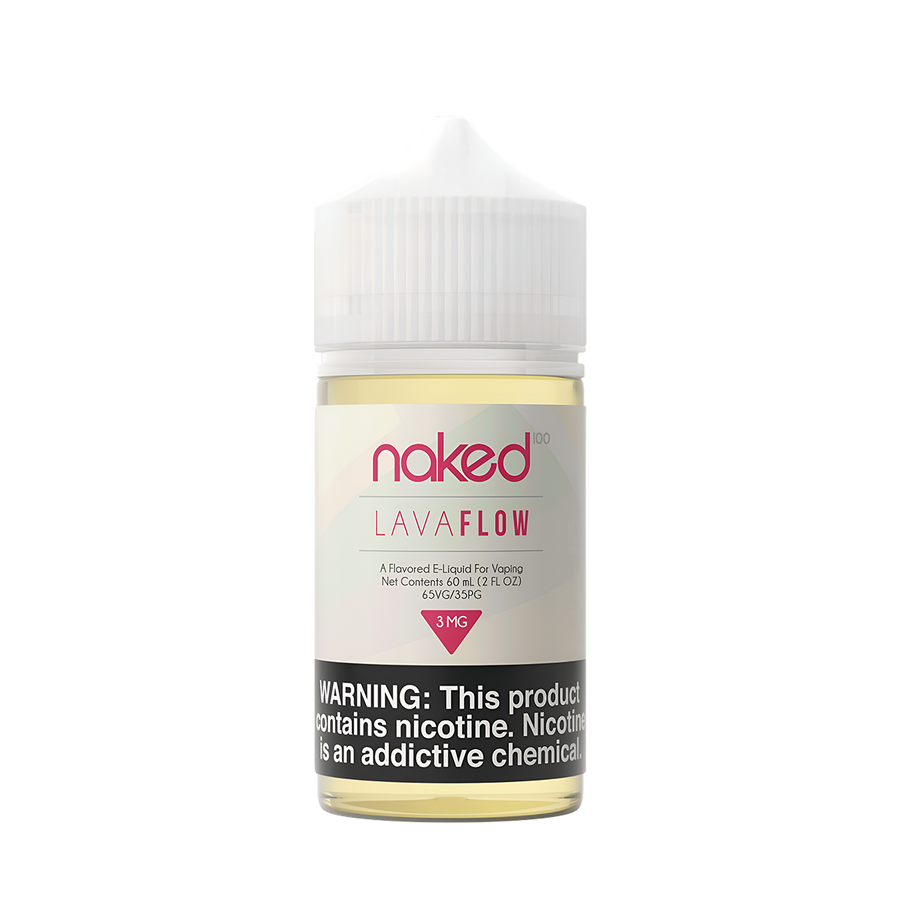 Naked 100 Original Freebase Vape Juice 0 Mg 60 Ml Lava Flow (Strawberry Pineapple Coconut)