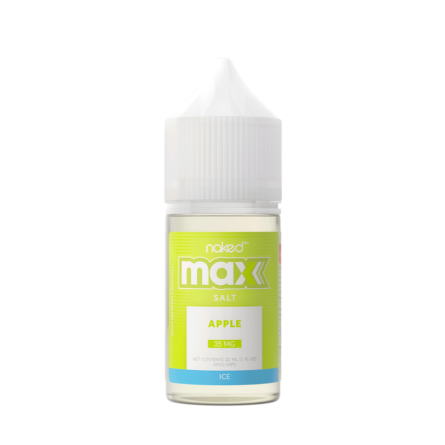 Naked 100 Ice Salt Nicotine Vape Juice 35 Mg Green Apple Ice 