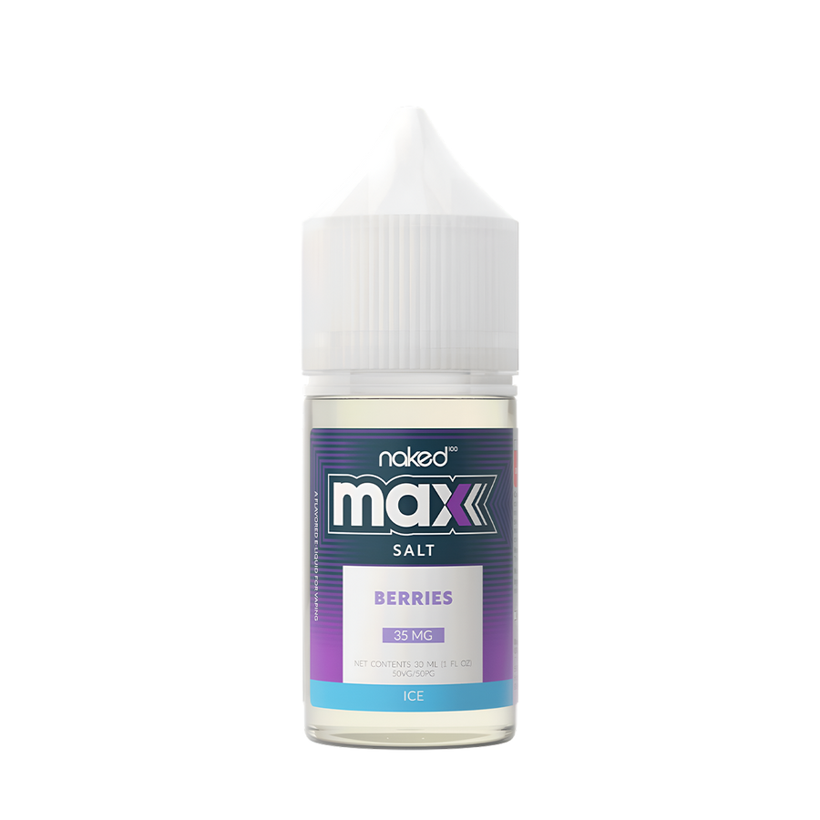 Naked 100 Ice Salt Nicotine Vape Juice 35 Mg Blueberry Raspberry Ice 