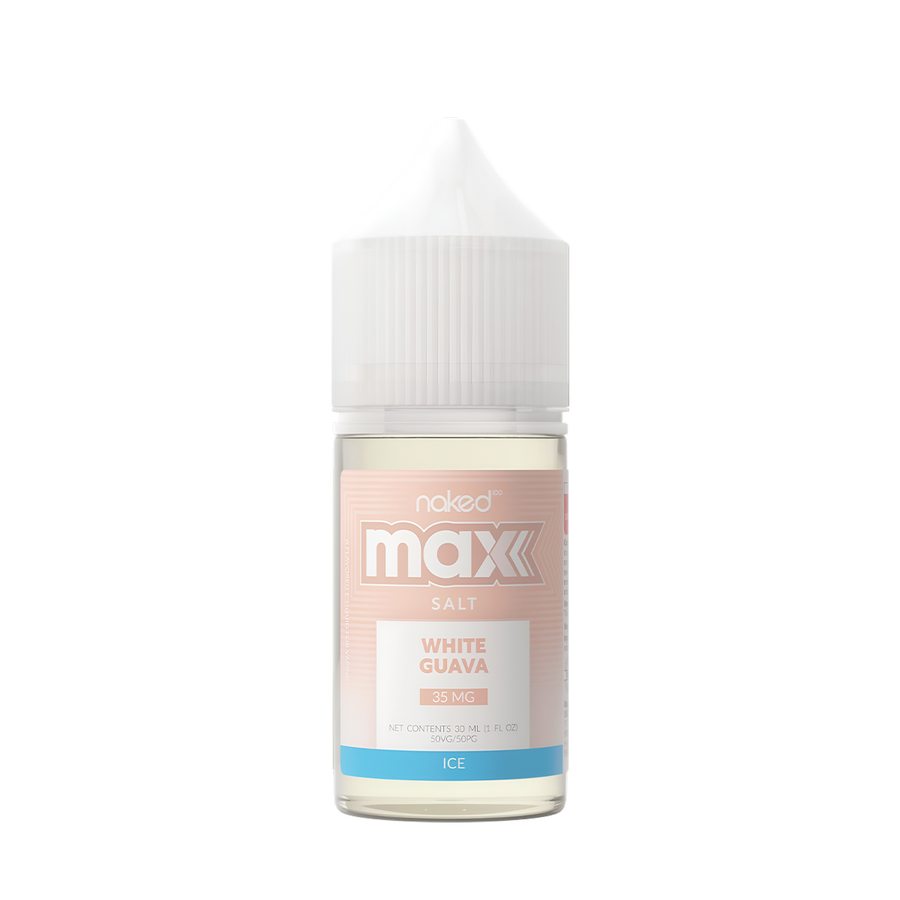 Naked 100 Ice Salt Nicotine Vape Juice 35 Mg White Guava Strawberry Ice 