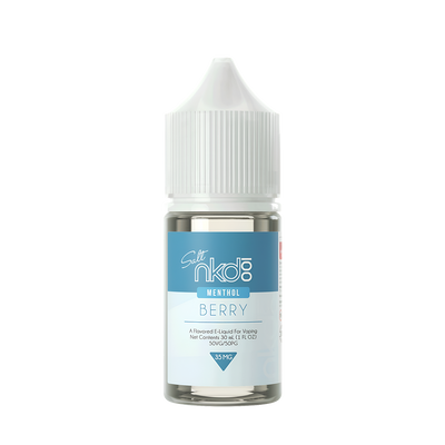 Naked 100 Menthol Salt Nicotine Vape Juice 35 Mg Menthol Berry (Blueberry Blackberry Lemon Menthol) 