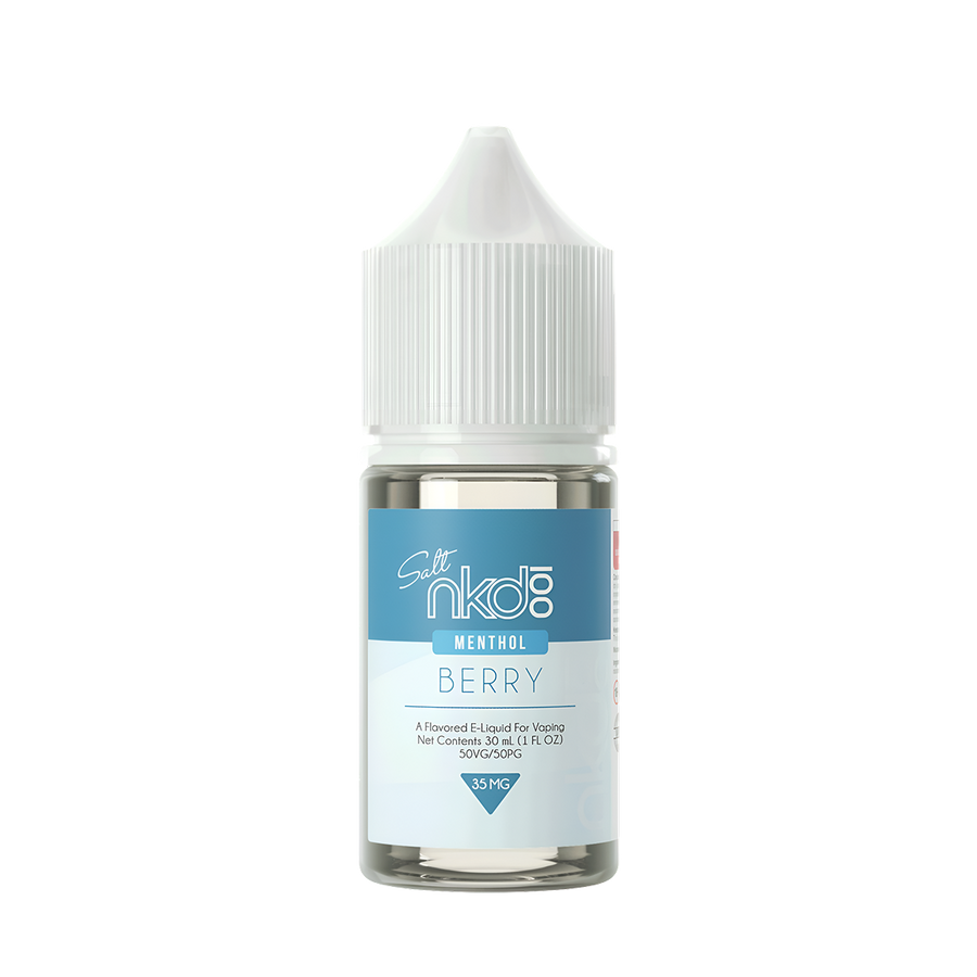 Naked 100 Menthol Salt Nicotine Vape Juice 35 Mg Menthol Berry (Blueberry Blackberry Lemon Menthol) 