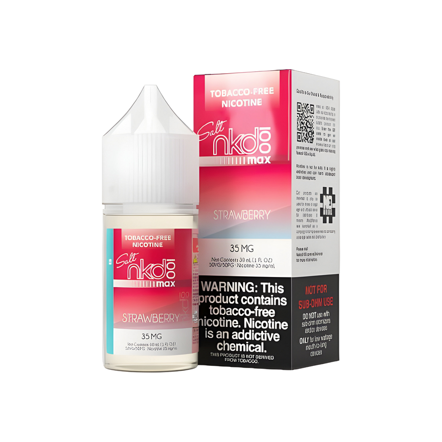 Naked 100 Max Salt Nicotine Vape Juice 35 Mg Strawberry Ice 