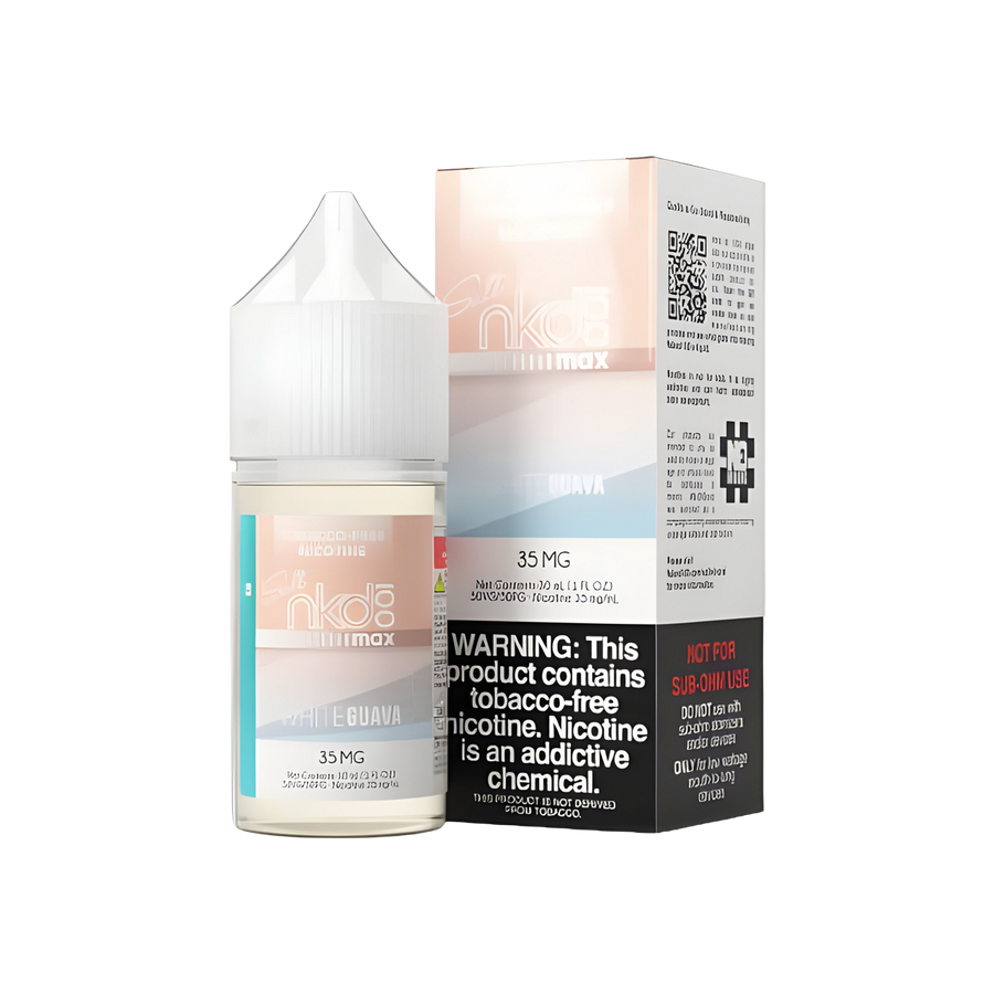 Naked 100 Max Salt Nicotine Vape Juice 35 Mg White Guava Ice 