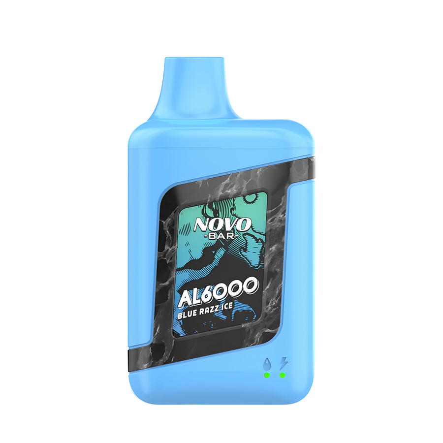 Novo Bar AL6000 Disposable Vape Blue Razz Ice  