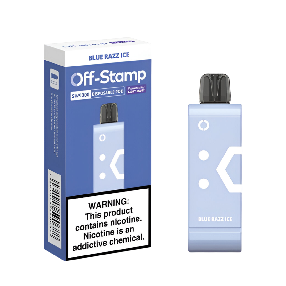 OFF Stamp SW9000 Disposable Pod - Blue Razz Ice