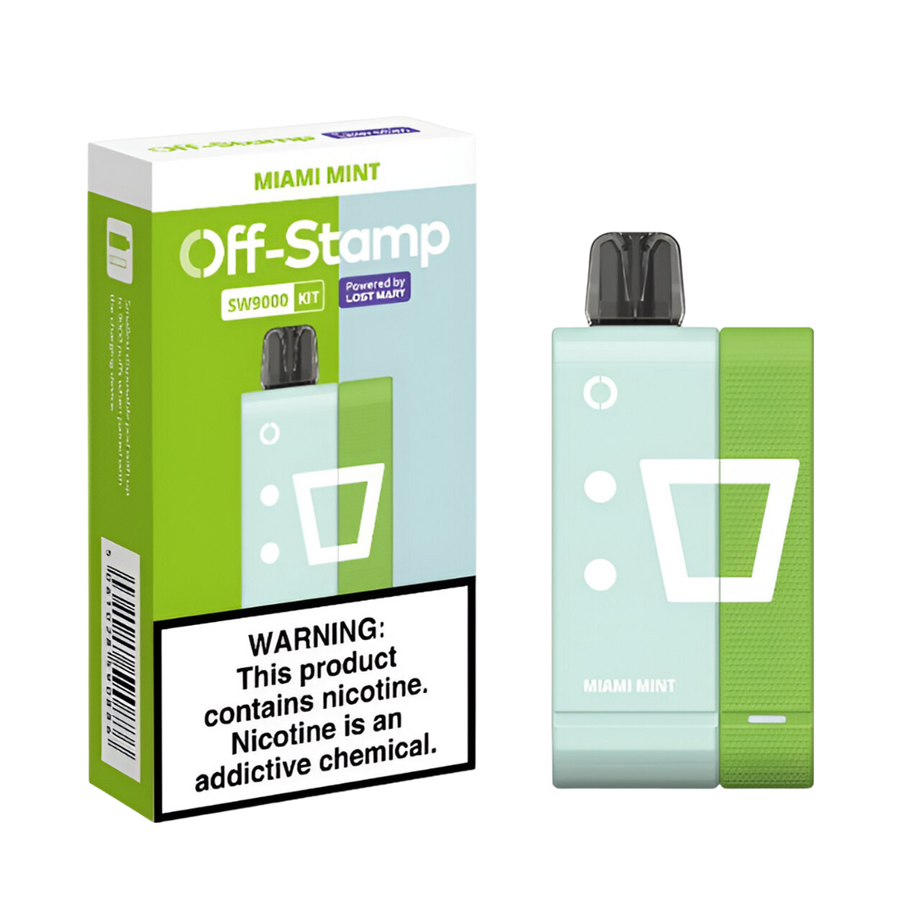 OFF Stamp SW9000 Disposable Pod & Rechargeable Kit Miami Mint  