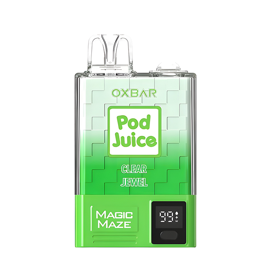 Oxbar x Pod Juice Magic Maze Pro Disposable Vape Clear Jewel  