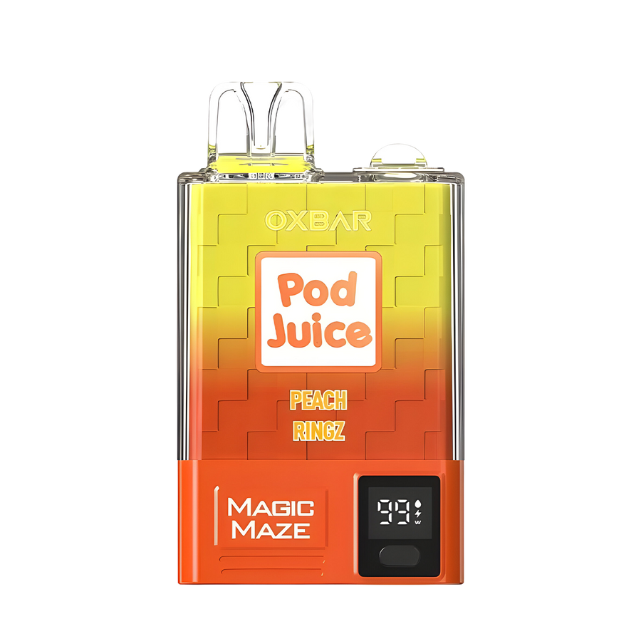 Oxbar x Pod Juice Magic Maze Pro Disposable Vape Peach Ringz  