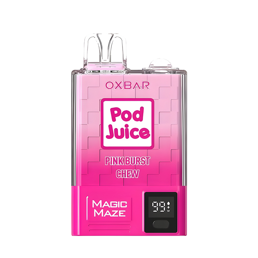 Oxbar x Pod Juice Magic Maze Pro Disposable Vape Pink Burst Chew  