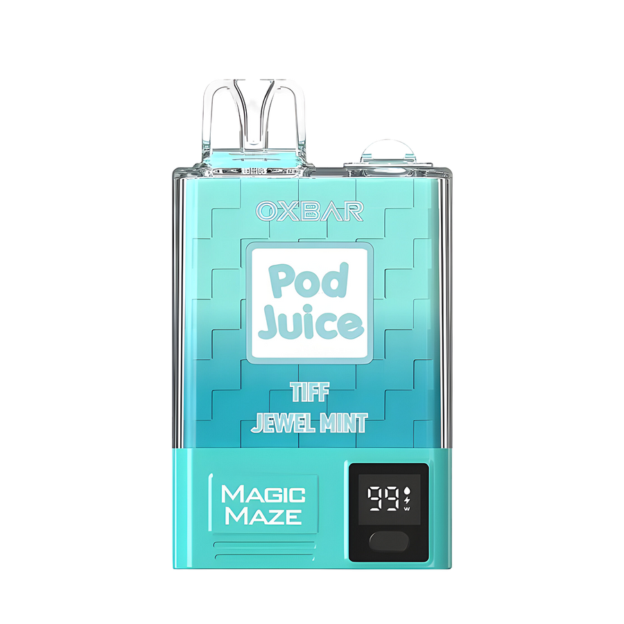 Oxbar x Pod Juice Magic Maze Pro Disposable Vape Tiff Jewel Mint  