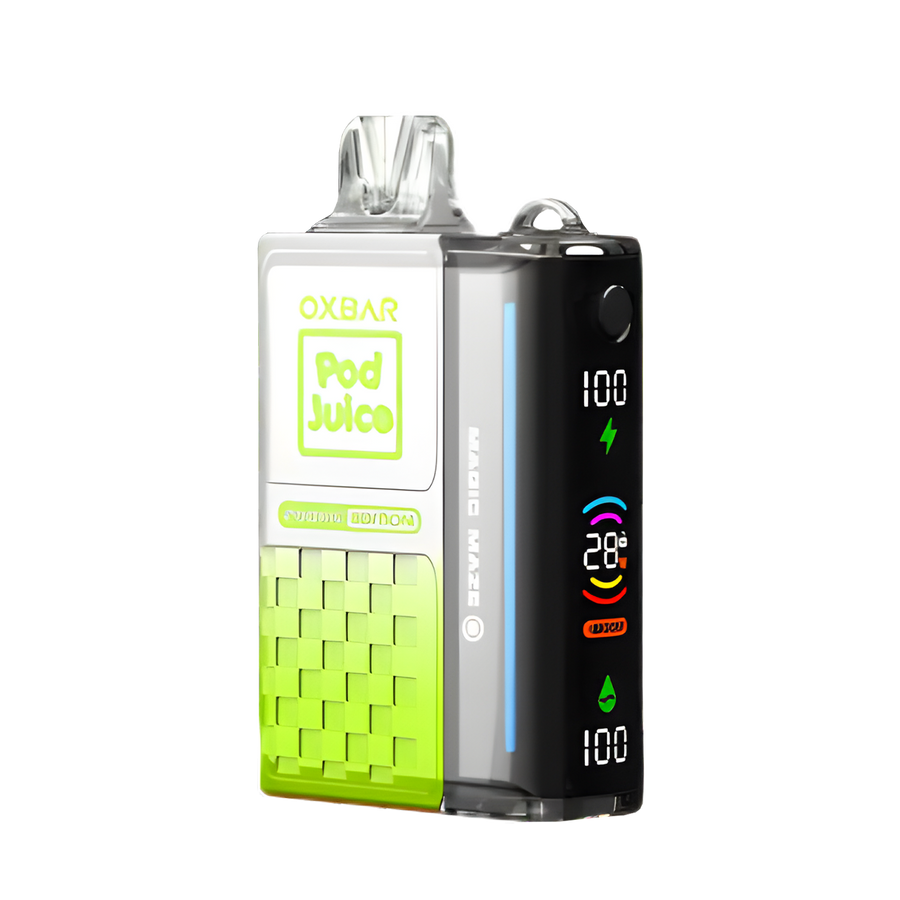 Oxbar x Pod Juice Magic Maze 2.0 30K Disposable Vape Sour Apple Skitz  