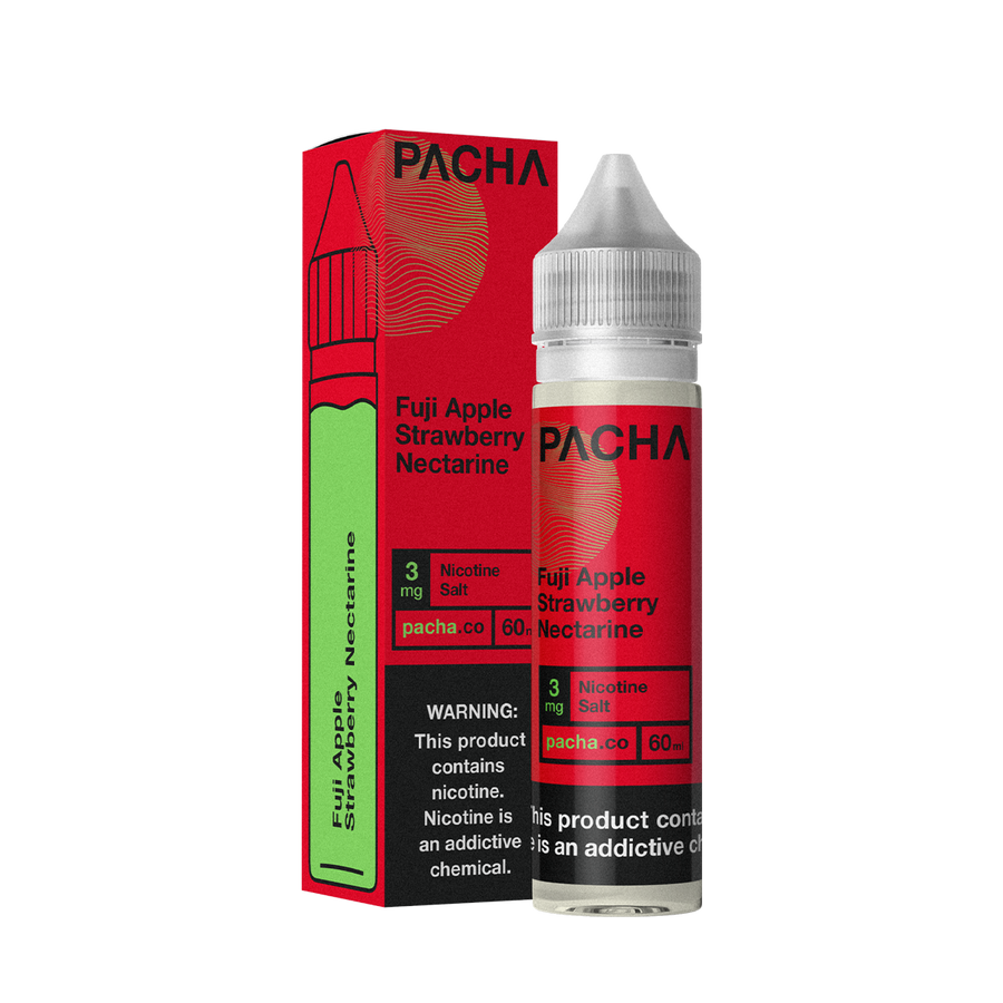 Pacha TF Freebase Vape Juice 0 Mg 60 Ml Fuji Apple Strawberry Nectarine