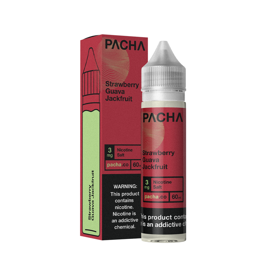 Pacha TF Freebase Vape Juice 0 Mg 60 Ml Strawberry Guava Jackfruit