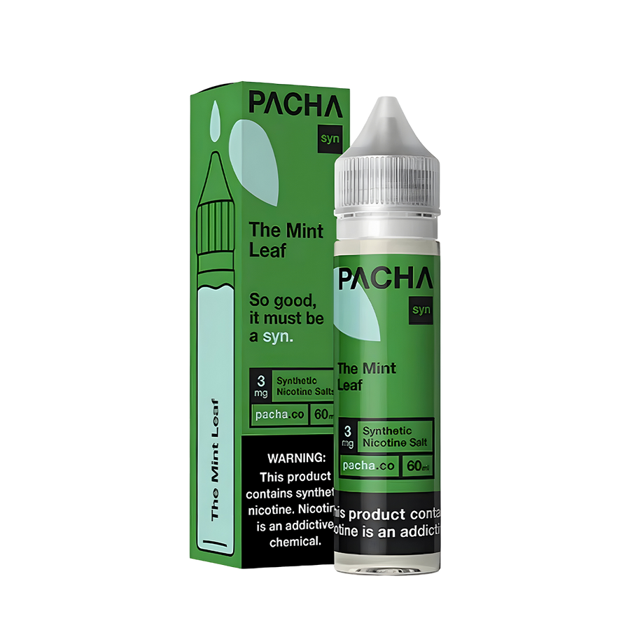 Pacha Syn Freebase Vape Juice 0 Mg The Mint Leaf 