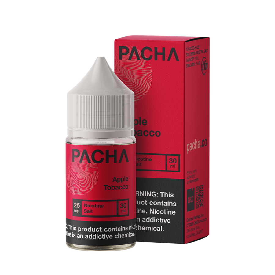 Pacha TFN Salt Nicotione Vape Juice 25 Mg Apple Tobacco 