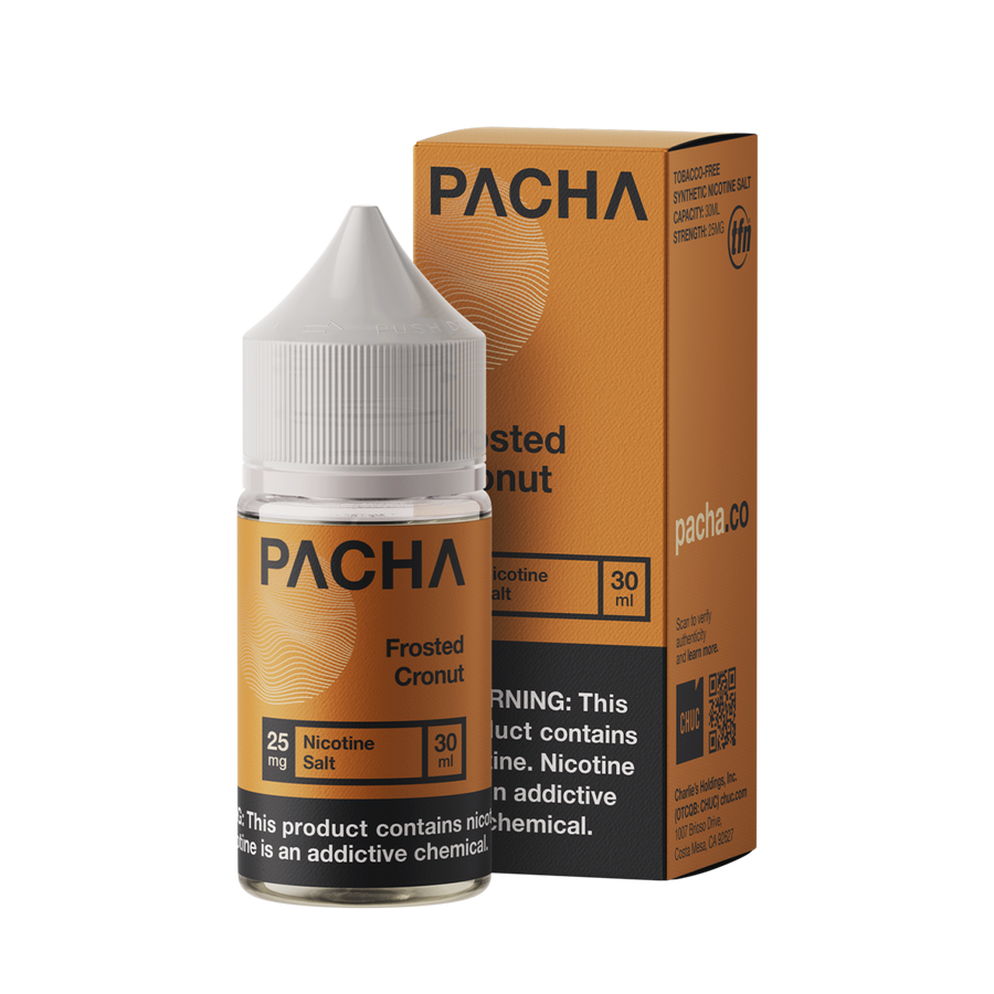 Pacha TFN Salt Nicotione Vape Juice 25 Mg Frosted Cronut 