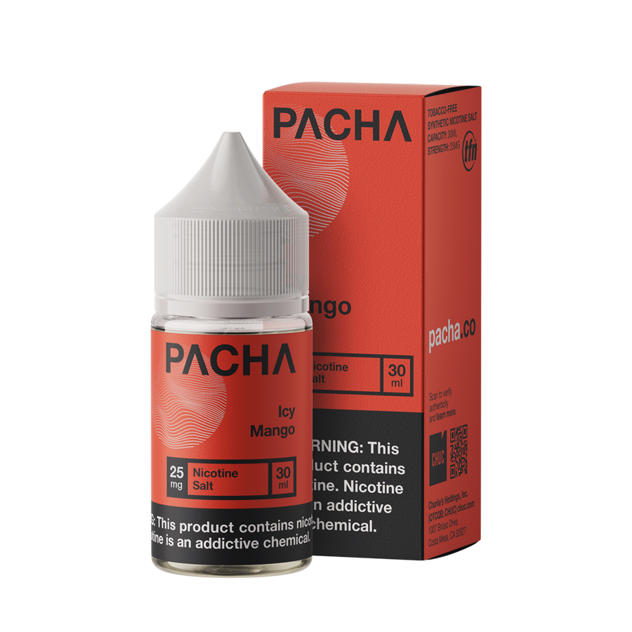 Pacha TFN Salt Nicotione Vape Juice 25 Mg Icy Mango 